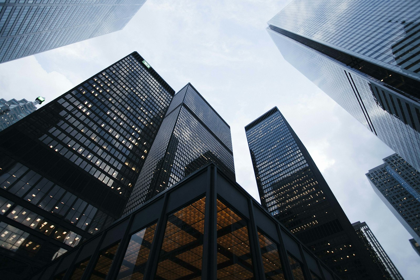 Residential towers against the sky